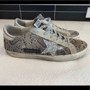 Rare Golden Goose Super Star snake print